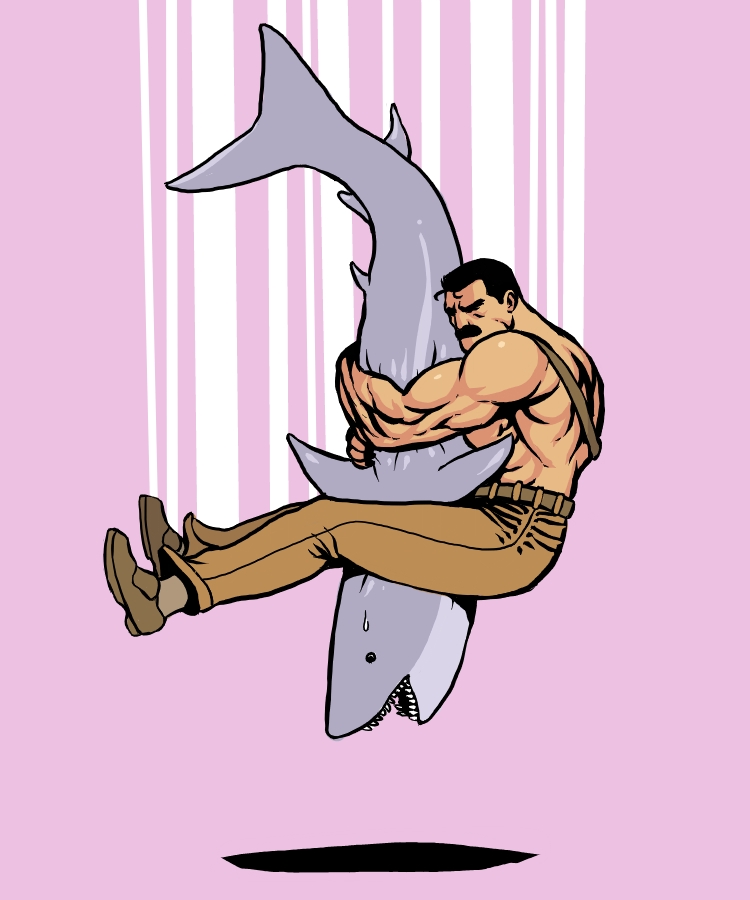 haggar_piledriving_a_shark_by_jnkboy-d3col7g.jpg